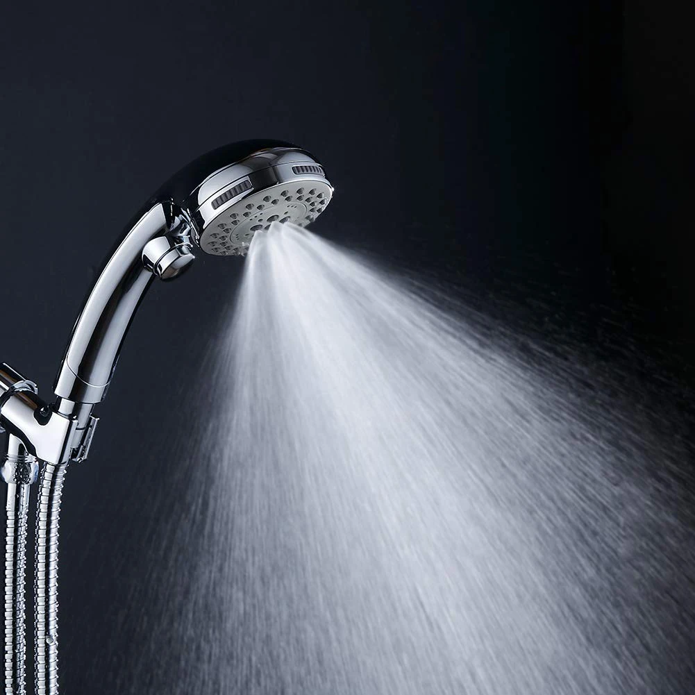 

Hot High Pressure 6 Setting Handheld Shower Head with ON/Off Switch and Spa Spray Mode - Shower Heads with Handheld Spray - Hand