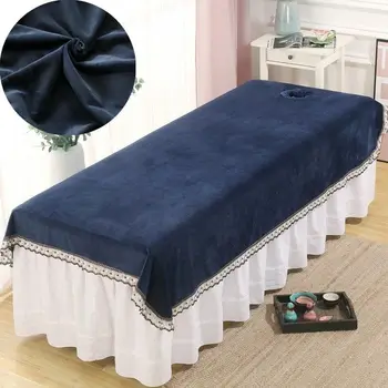 

SPA Single Bed Sheet Crystal Velvet Beauty Salon Dedicated Beauty Bed Bedspread Clean Dust Cover Massage Dust Cover Sheet F0159