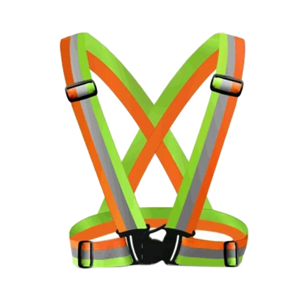 Reflective Safety Vest, Bright Construction Vest Belt with Reflective Strips, High Visibility Vest for Working Outdoor