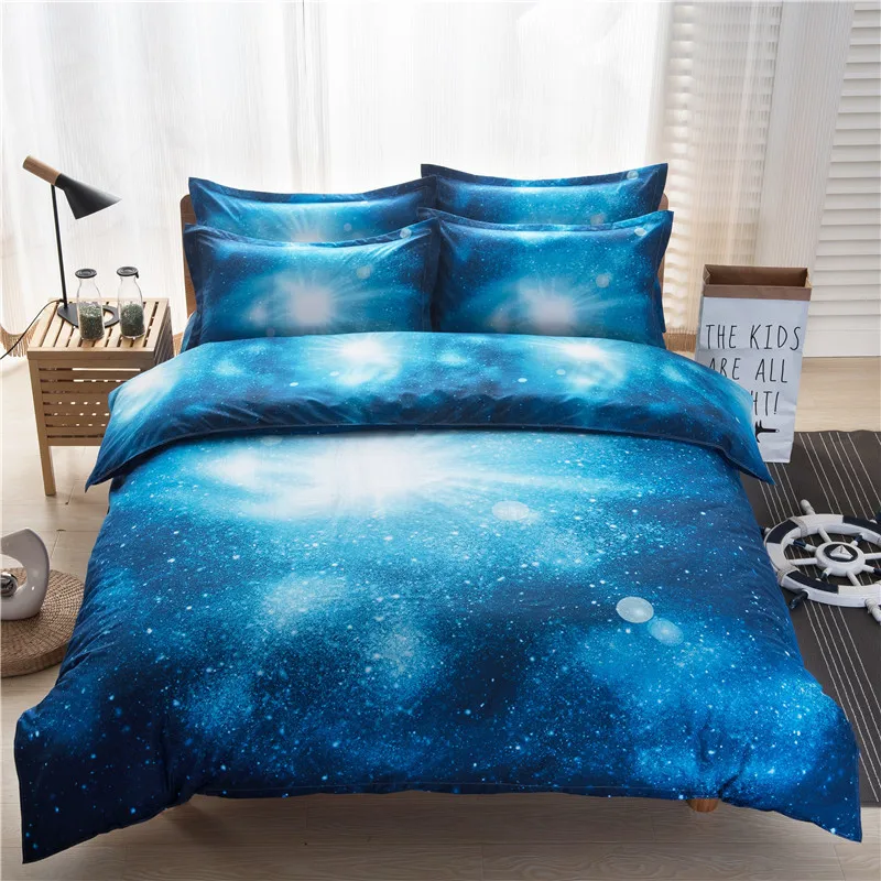 3D Galaxy Bedding Sets Universe Outer Space Duvet cover Bed Sheet Pillow Case