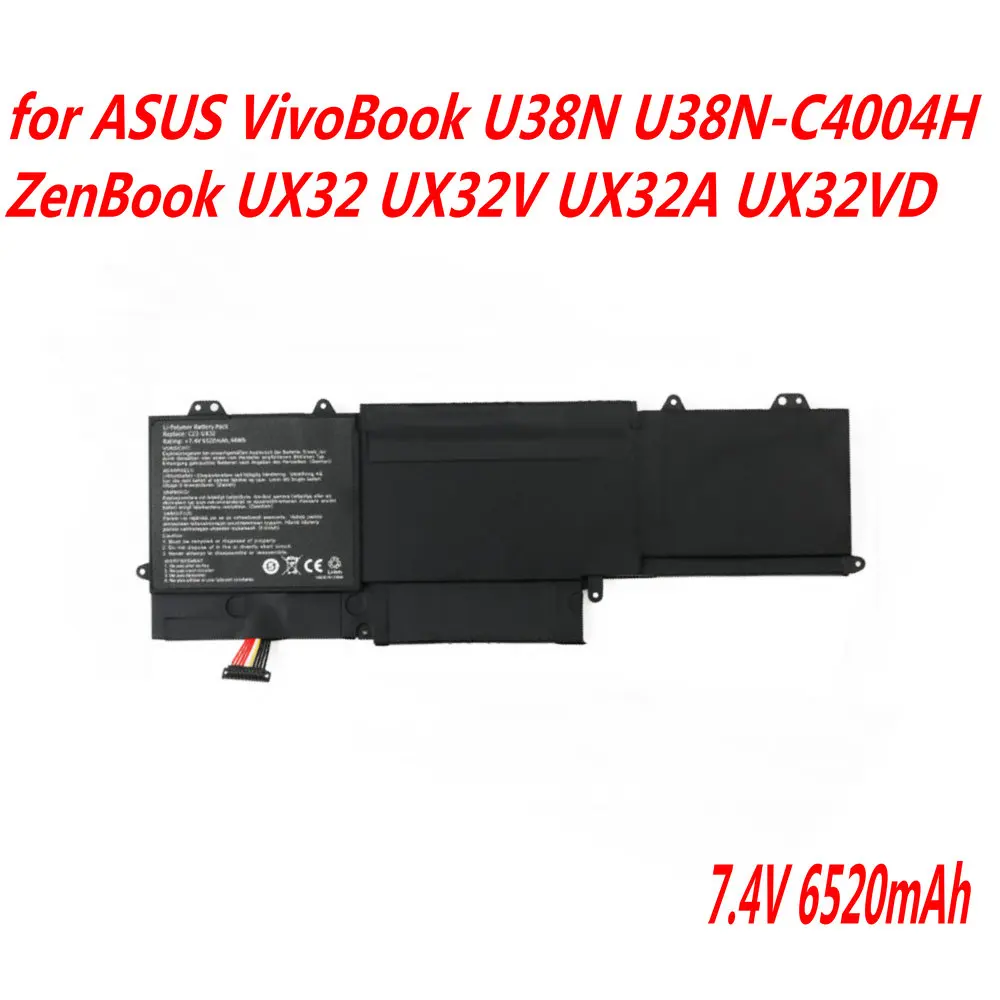 Высокое качество 7 4 V 6520 мА/ч C23-UX32 Аккумулятор для ноутбука ASUS VivoBook U38N U38N-C4004H ZenBook
