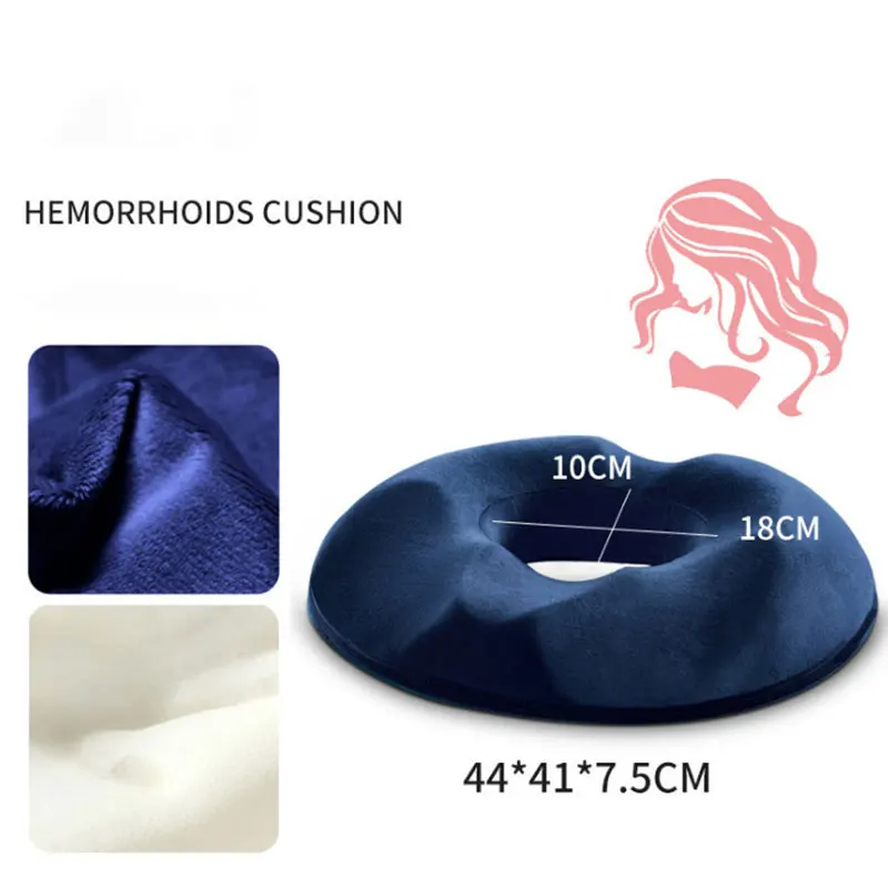 Comfortable Car Seat Cover Orthopedic Memory Foam Cushion Helps With Sciatica Back Pain Relief for Office Auto Home Chair