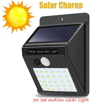 

1-4Pcs 30 LED Solar Light Solar PIR Motion Sensor Lamp IP65 Waterproof Outdoor Garden Yard Lamp Emergency Security Light Solar L