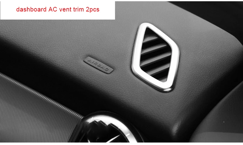 Для Mercedes Benz cl200 gla220 GLA260 хромированная приборная панель AC vent trim 2 шт