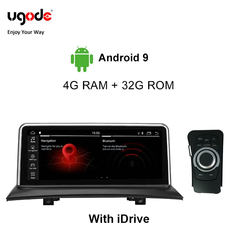 Автомобильный мультимедийный плеер Ugode для BMW X3 E83 Android 9 0 пластик металл 10 25 дюйма