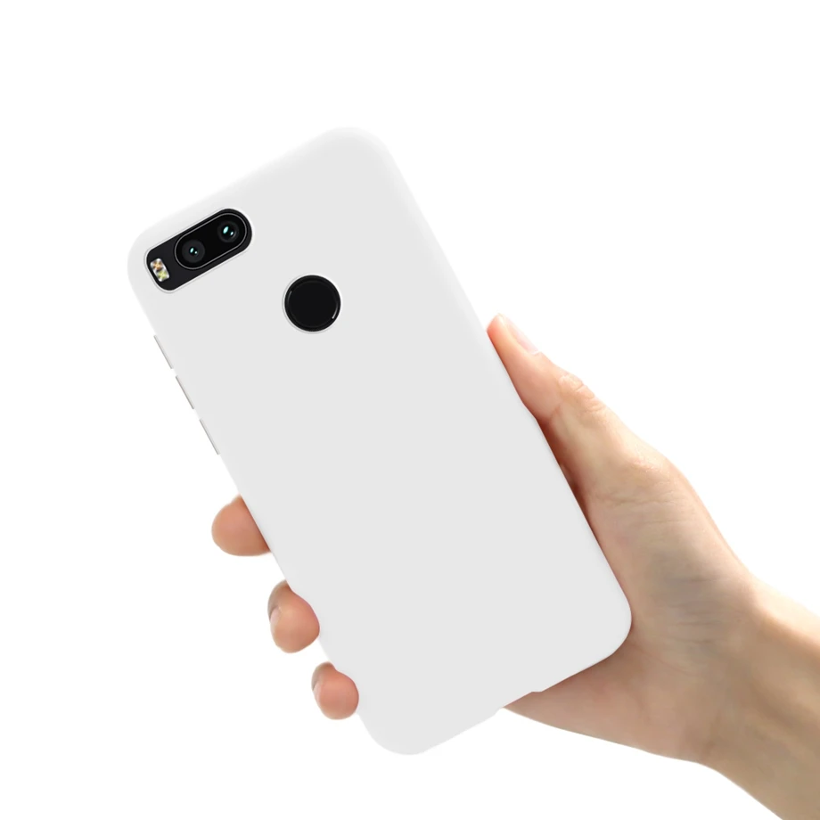 Для Xiaomi mi A1 Мягкий силиконовый чехол матовый ТПУ чехол для телефона задняя крышка для Xiaomi mi A1 mi 5X Xio mi A1 чехол s бампер Coque Funda - Цвет: White