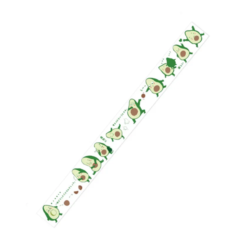 Авокадо девушка серия широкая лента васи время лес Зеленая декоративная клейкая лента DIY Скрапбукинг наклейка этикетка маскирующая лента - Цвет: 35mmX5m