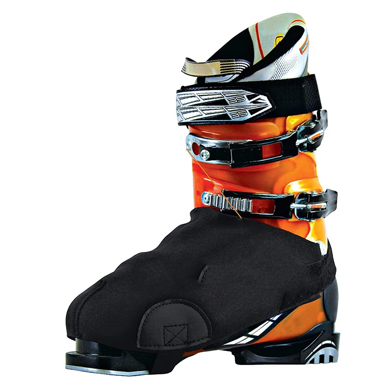 

Thicken 1 Pair Ski Snow Boots Cover Antifreeze Waterproof Warm Protector With Wear-resistant Side Pad Black One Size Fits