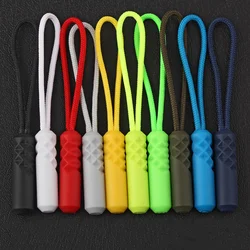 10pcs Zipper Pull Puller End Fit Rope Tag Replacement Clip Broken Buckle Fixer Zip Cord Tab Travel Bag Suitcase Tent Backpack