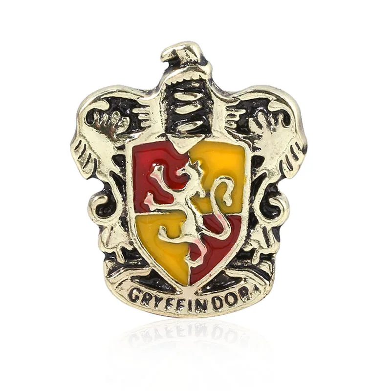 X10 SG модные ювелирные изделия Хогвартс Слизерин Гриффиндор Ravenclaw Hufflepuff школьный значок брошь для женщин и мужчин ювелирные изделия - Окраска металла: X10
