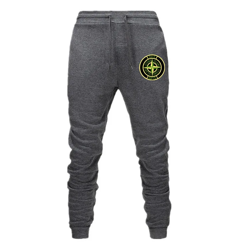 Европейские и американские популярные Брендовые спортивные штаны Stone Island 5615 мужские брюки с принтом компаса плюс бархатные спортивные штаны Drawstri