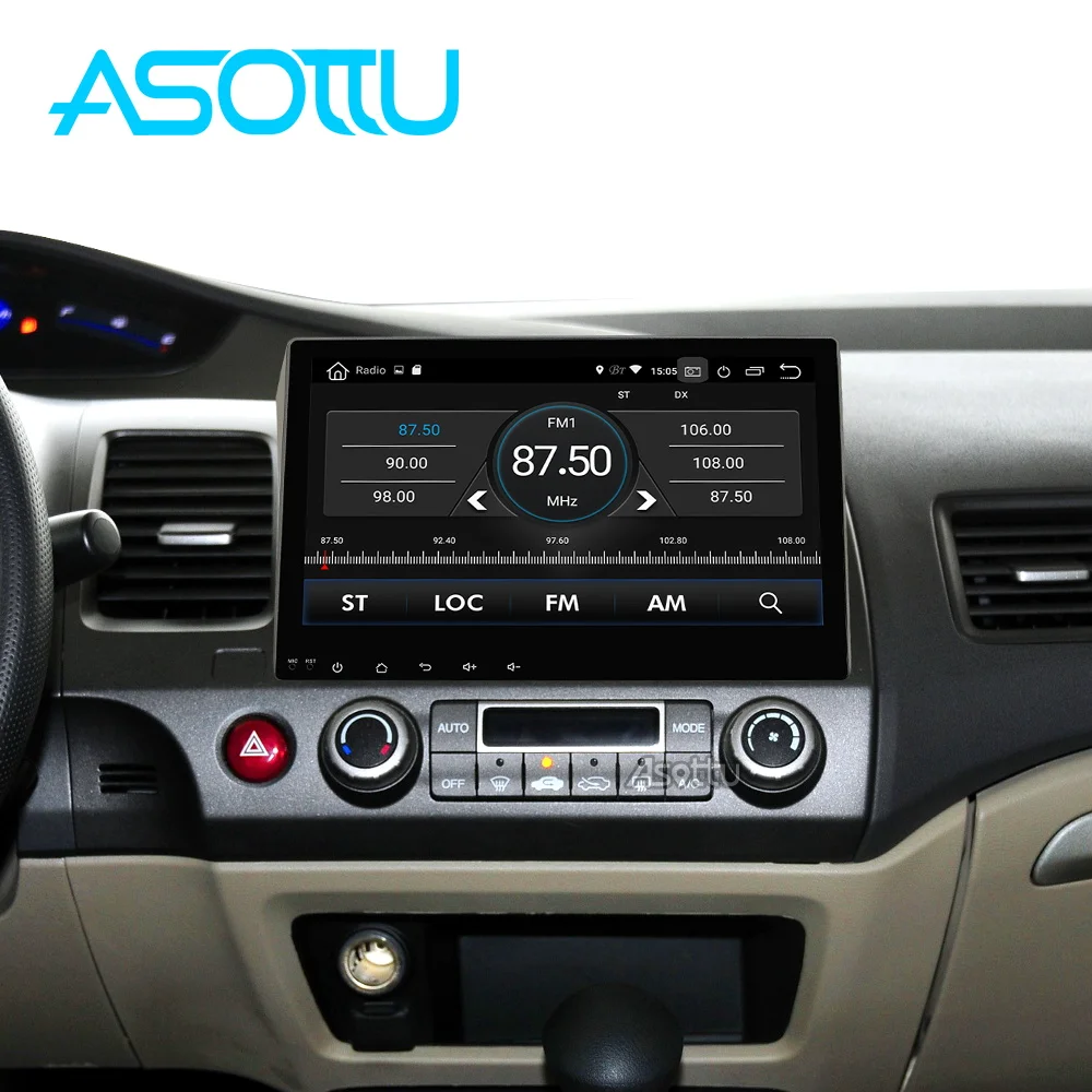 Clearance Asottu 2G android 9.0 PX30 car dvd gps player for honda civic 2006-2011 car radio video player gps navigation car  2 din dvd 4