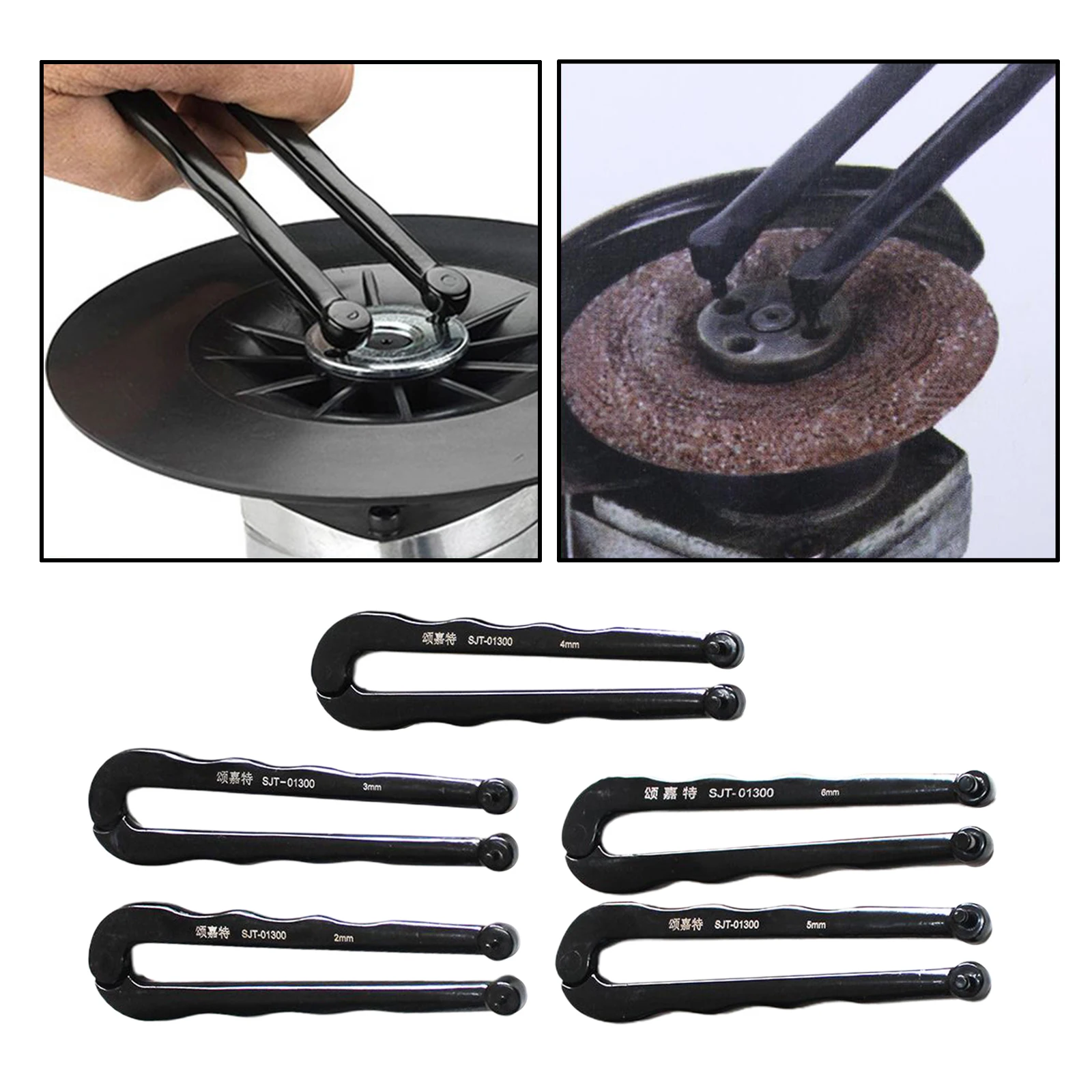 Adjustable Pin Wrench Angle Grinder Spanner Key 130mm Spacing