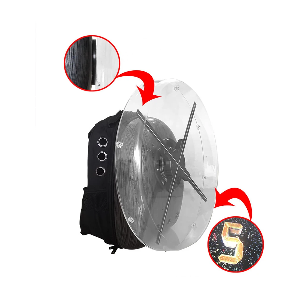 3D Holographic Advertising Backpack Sports Outdoor Advertising Display Screen Bag 50CM 60CM 42CM Holographic Player Cover Bags