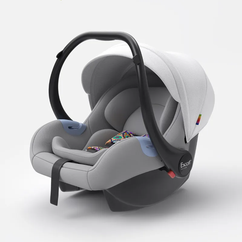 car seat Многофункциональная Роскошная детская коляска 3 в 1 с высоким пейзажем, складная коляска для новорожденных, европейский дизайн - Цвет: car seat