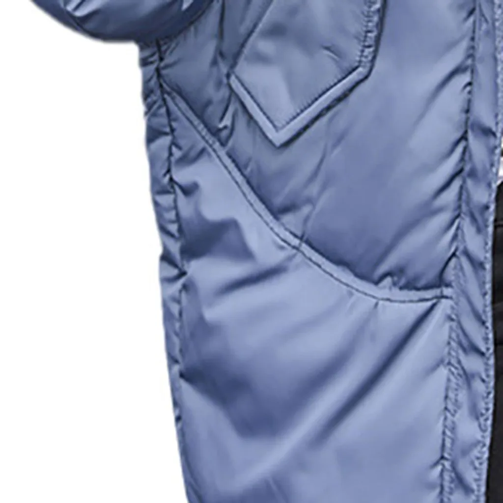 Winter Female Down Coat Jacket Women Stand Zipper Pocket Button Hooded Down Jacket Oversized Womens Short Parka Korean Style