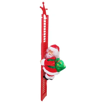 

Electronic Climbing Ladder Santa Christmas Decoration Funny Kids Toy Ornament for Home Showcase (Random Pack Color)
