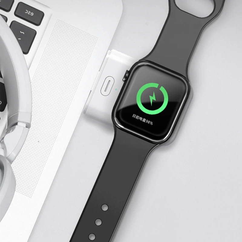 Fast Wireless Charging Docking Station,for Apple Watch Wireless Charger,Portable Magnetic Charger Stand with Switch,for Apple W