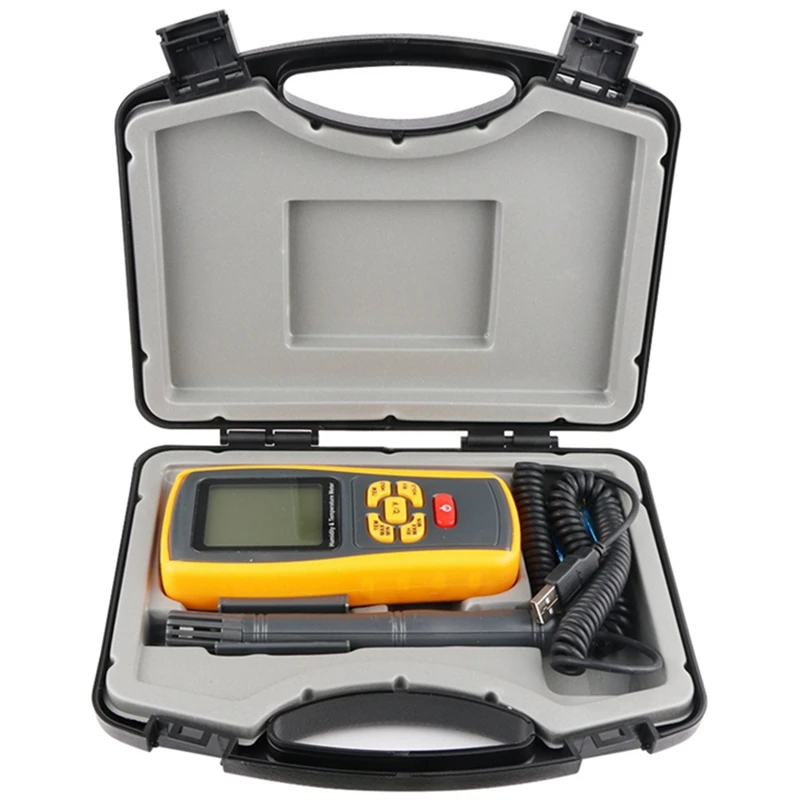 

Industrial Digital Thermometer Hygrometer K-Type Thermocouple Probe Laboratory Air Humidity Thermometer Recorder