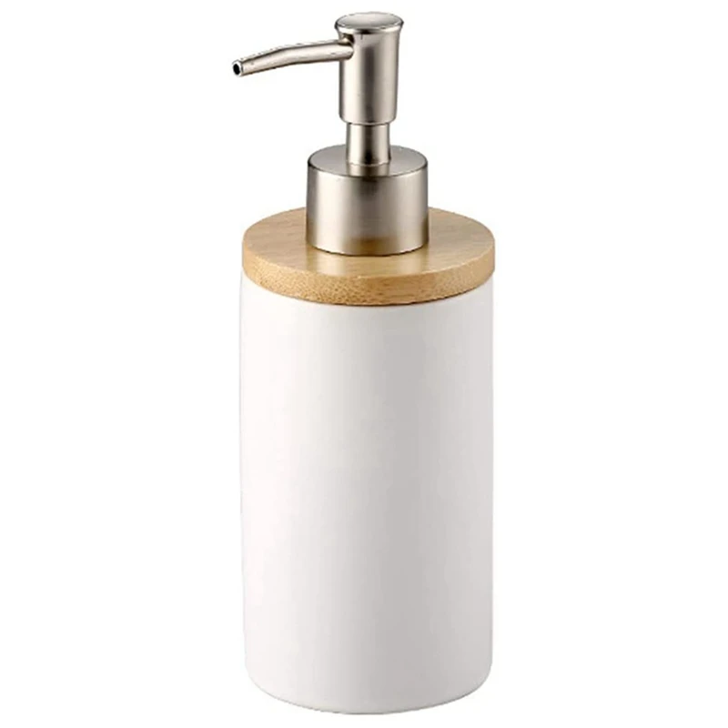 Details about   Ceramic Soap Dispenser 400ml Dispenser For Bathroom Or Kitchen Embossed Design 