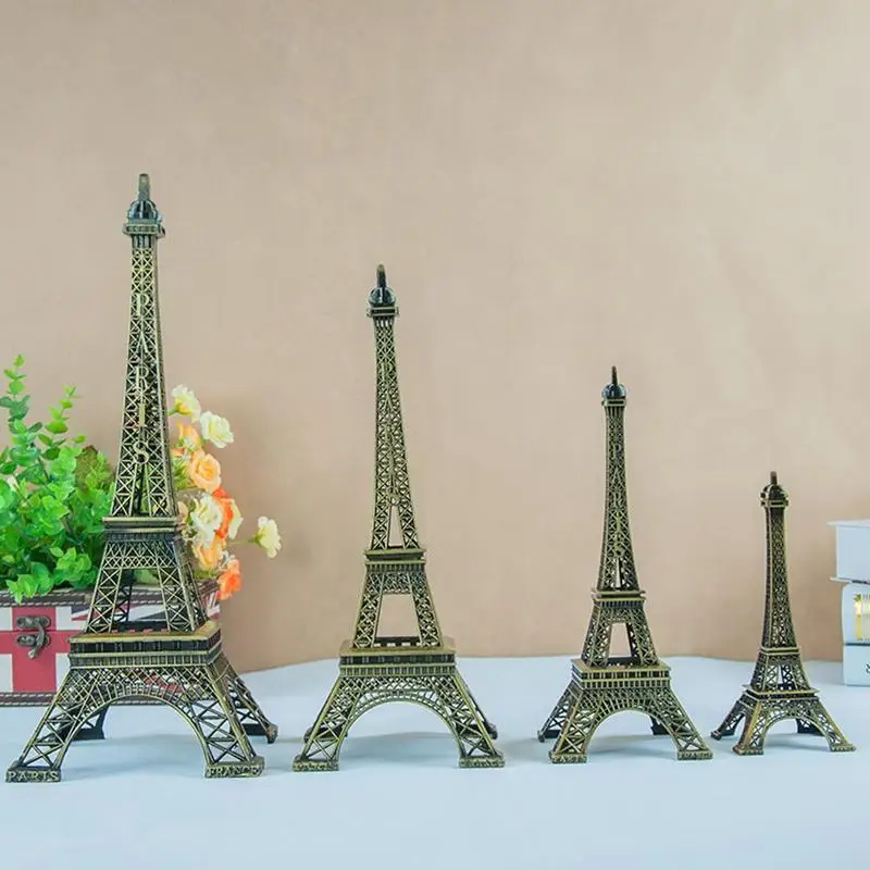 8cm-22cm Tone Paris Eiffelturm Figur Statue Vintage Legi Modell M3F5 Wohnku W9K5 