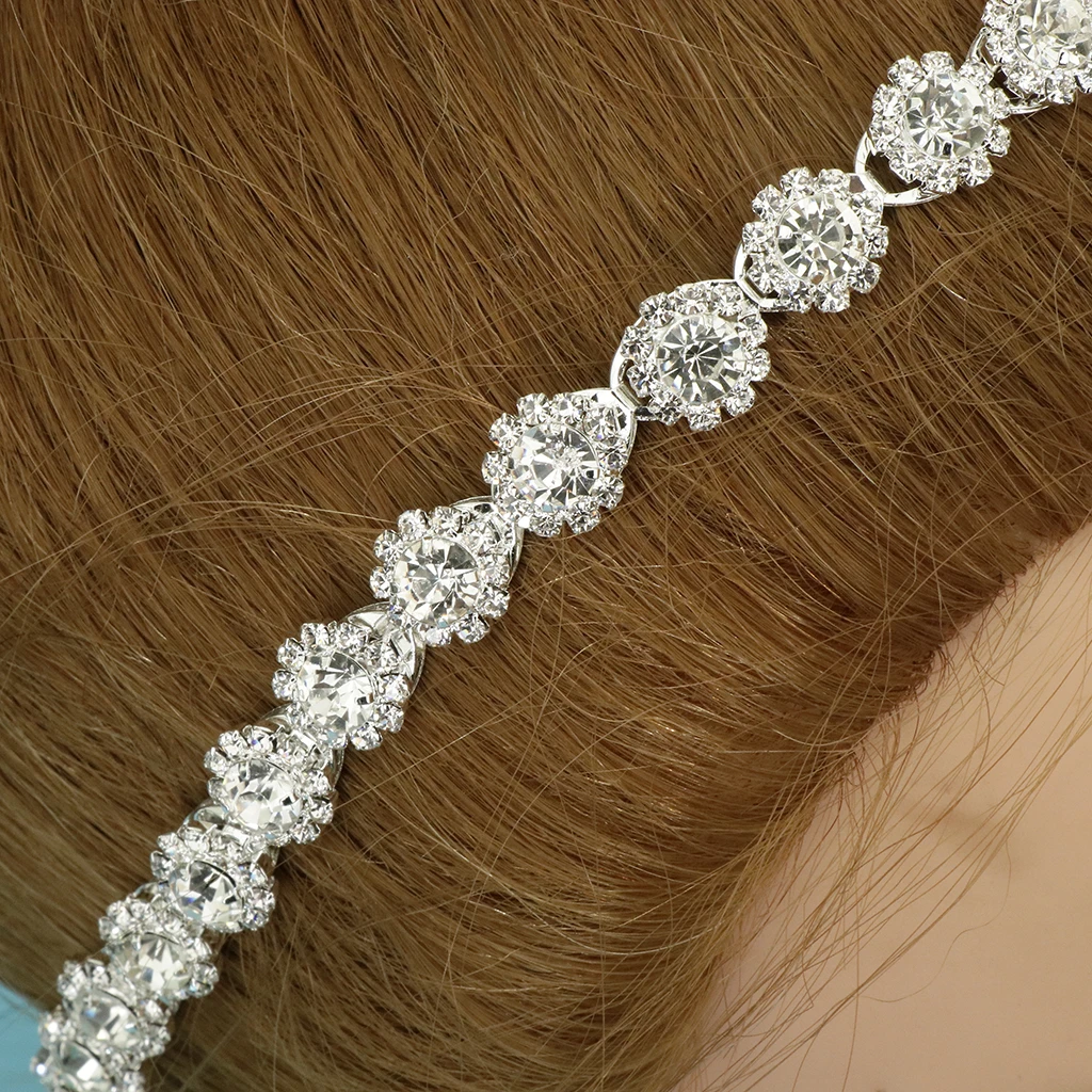 Crystal Bridal Sash Rhinestone Bridal Beaded Wedding Waist Belt Belly Chain, Dress Accessories
