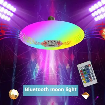

30W RGB Bluetooth Music Light Bulb Ceiling Lamp RC Colorful Home Decor Lamp