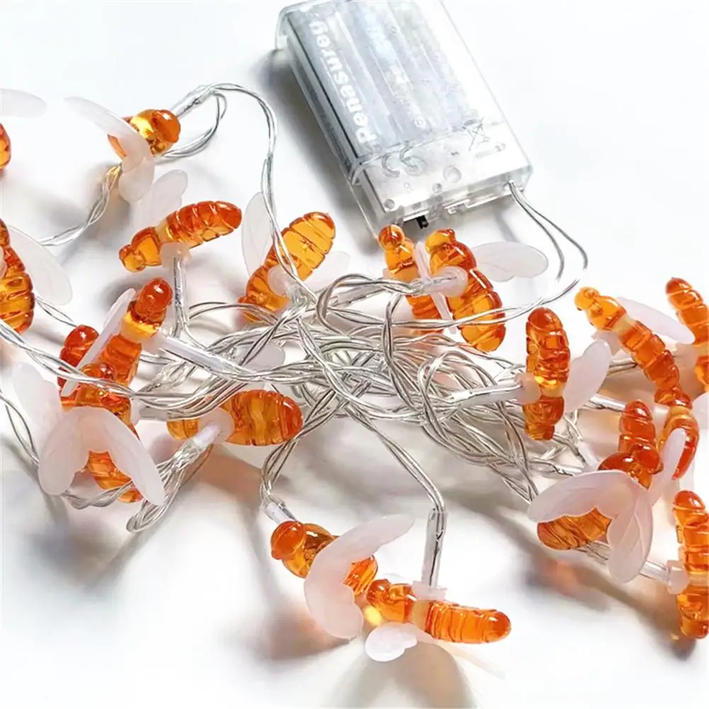 

Newest LED String Light Durable Cute Honey Bee String Fairy Light Decorative Lamp for Garden Fence #40