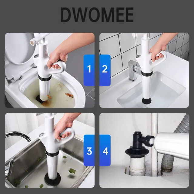 Professional High Pressure Air Drain Blaster Clog Dredge Clogged Remover  Toilet Plunger Bathroom Sink Drain Blaster – de bästa produkterna i  webbutiken Joom Geek