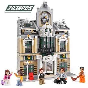 

Technic Architecture Building Blocks Creator Expert European Business City 10270 10264 Bricks Gift for Kids