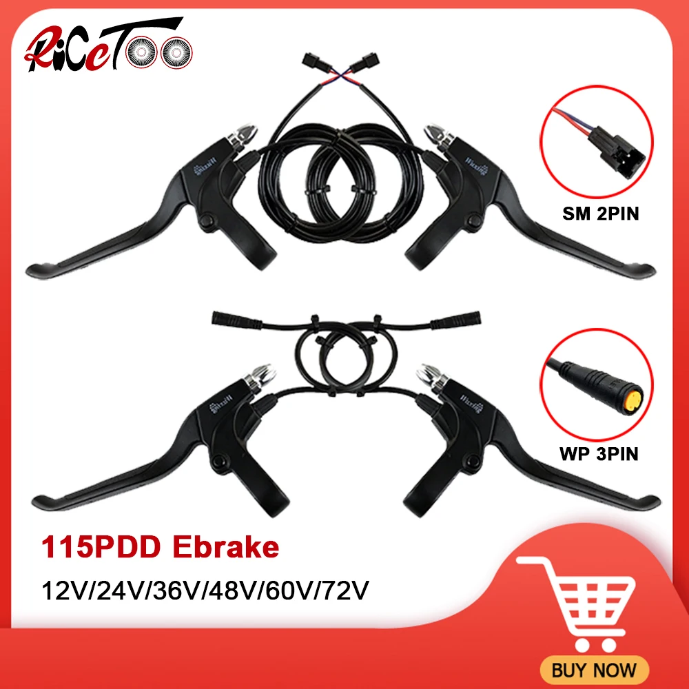 RICETOO Ebike WUXING 115PDD Ebrake Lever Electric Bicycle E-scooter Bicycle Cut Off Power Brake for MTB Road Bike Conversion Kit