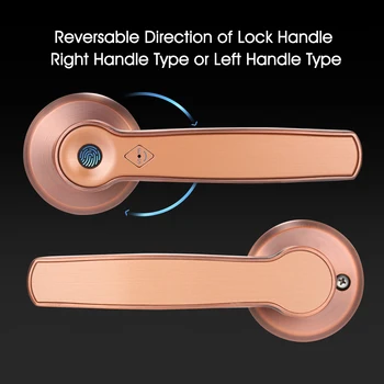 

Fingerprint Lock Smart Card Digital Code Electronic Door Lock Home Security Mortise Lock for indoor home use