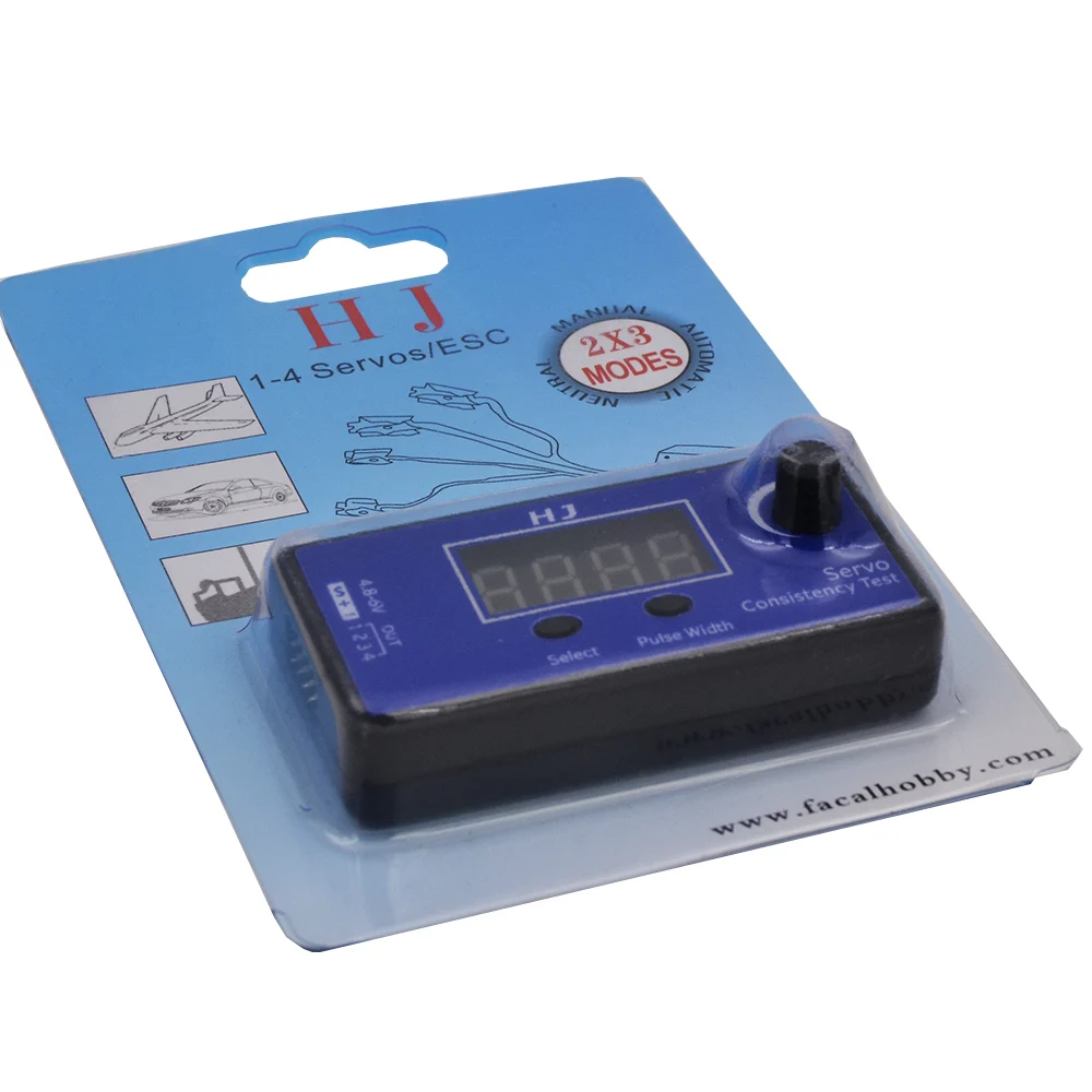 HJ Цифровой тестер сервопривода/ESC консистенции для RC самолета|digital servo tester|servo