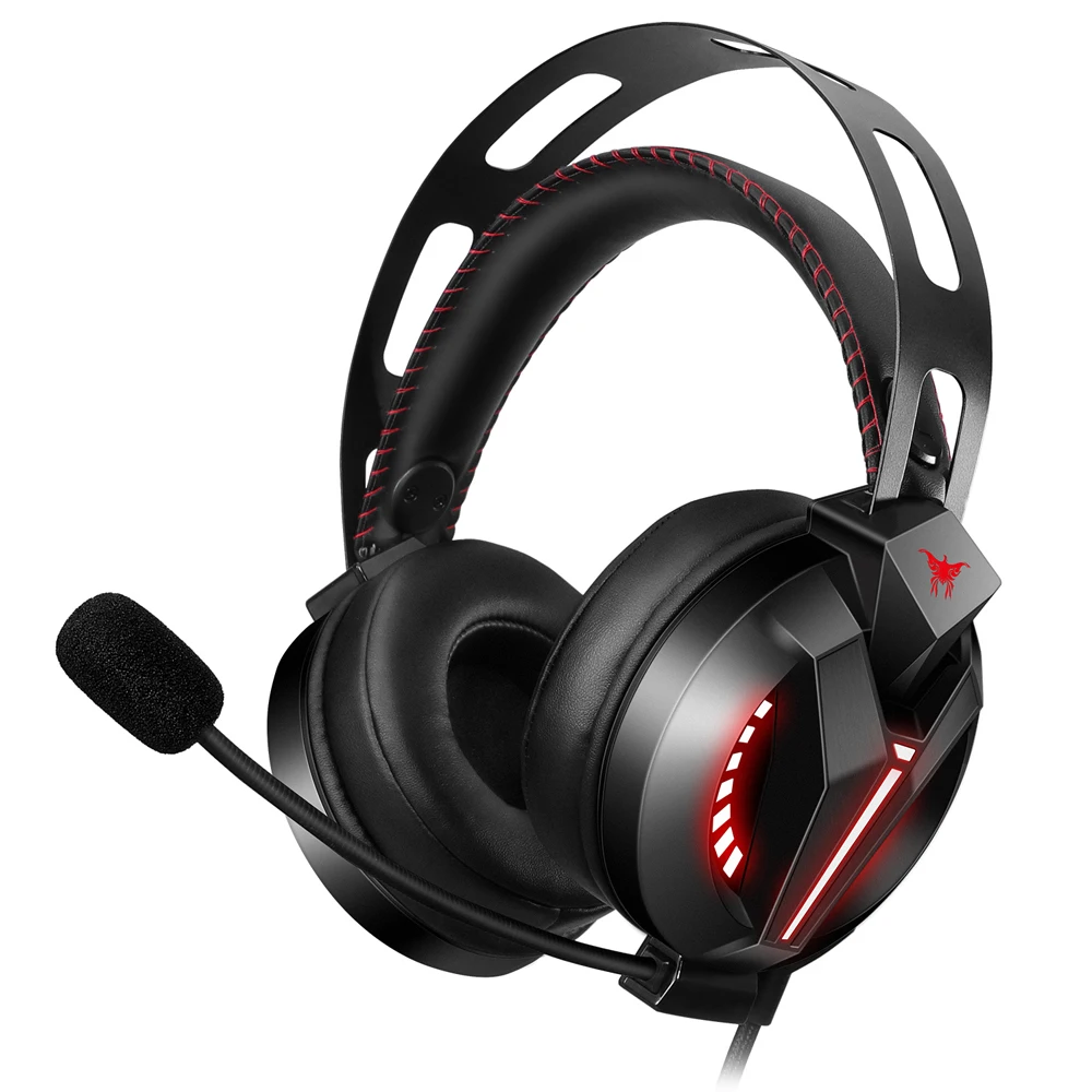 ONIKUMA M180 PRO Наушники 3,5 мм Проводная игровая гарнитура с шумоподавлением электронные спортивные наушники с микрофоном светодиодный свет для ПК смартфона