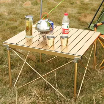 

Outdoor Lifting Table Legs Adjustable Folding Table Aluminum Alloy Picnic Table Self-driving Camping Table Barbecue Table