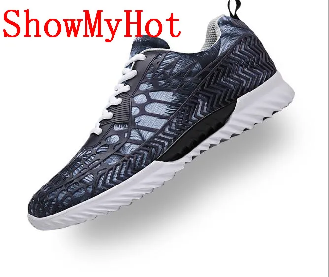 Showmyhot/Мужская обувь; сезон лето-осень; кроссовки; Повседневная дышащая обувь; Zapatos De Hombre; Sapato Masculino Krasovki - Цвет: Серый