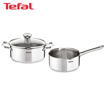 

Cookware Sets TEFAL A705A375 pan saucepan pots lids cover kitchen utensils cooking battery lids Stainless Steel