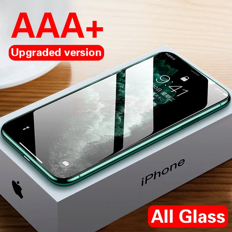 Защитное стекло для iPhone 11 Pro Max на iPhone X XS XR, закаленное защитное стекло с закругленными краями для iPhone 11 XS Max 8 7 6S