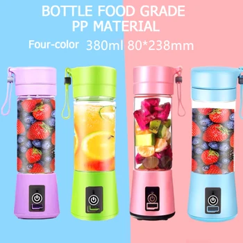 

Portable Mini Household Juicer Electric Juicer Cup Multi-function Juicer Small Juice Cup Smoothie Maker 380ML Rechargeable