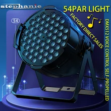 

Professional 54*3W LED Par Lights Disco DJ Wash Party Spot Light Equipment DMX512 RGBW Uplights Strobe Stage Lighting Effect