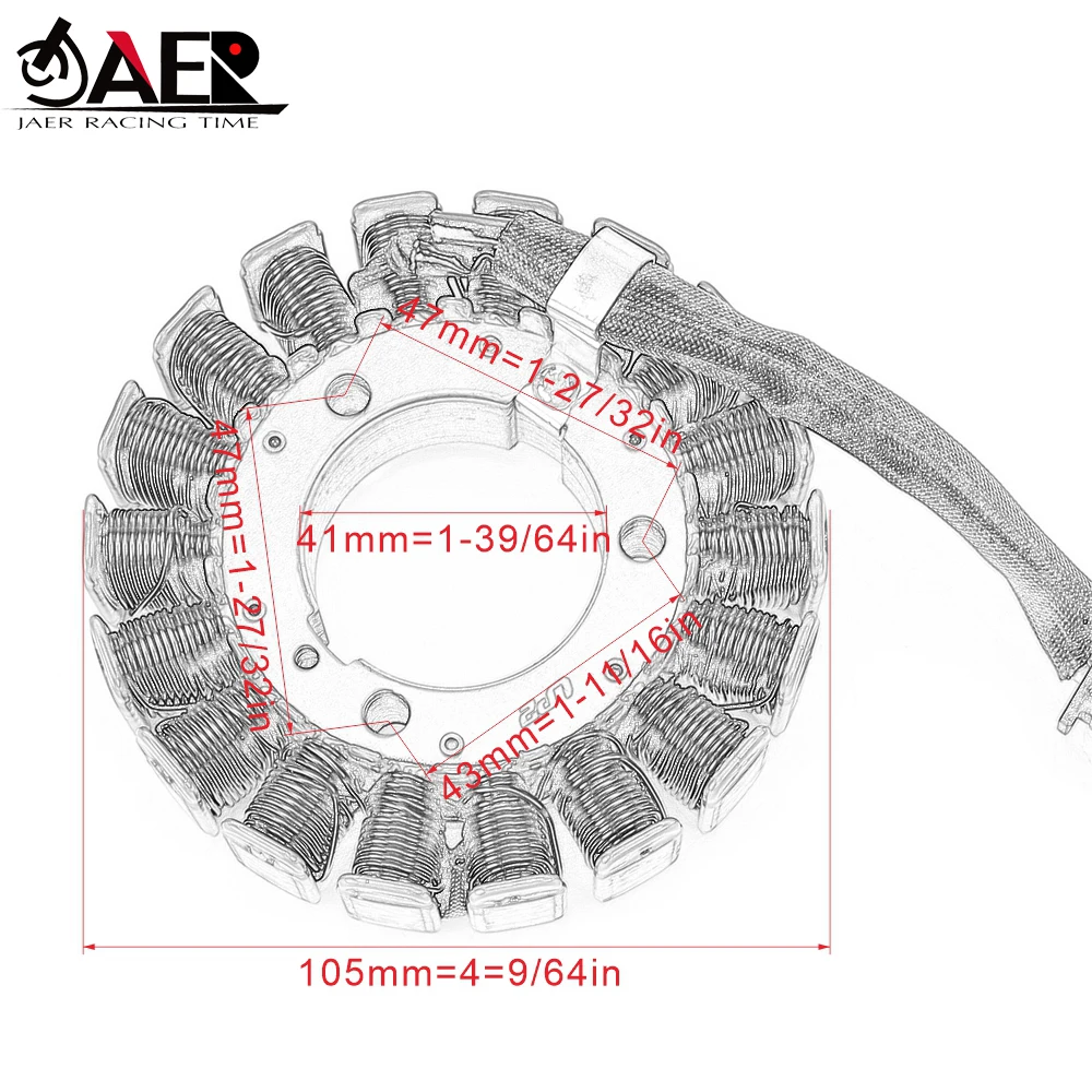JAER статор мотоцикла катушки для Yamaha FZ6 FZ6N FZ6S 2004-2009 FZ6 фазер 2006-2007 генератор магнито 5VX-81410-00-00