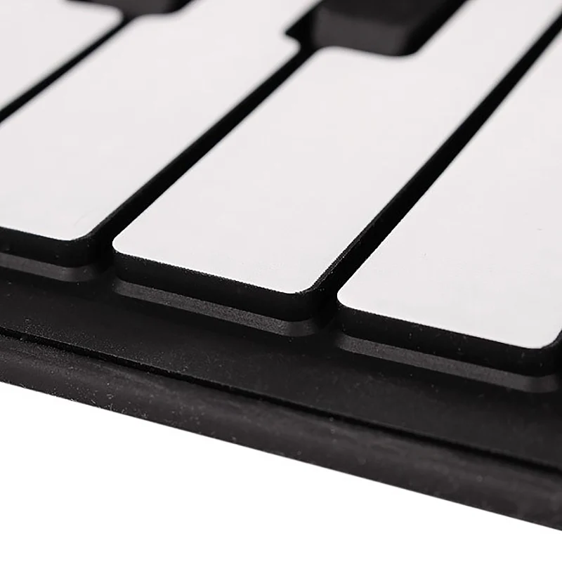 Профессиональный 88 ключ Midi электронная клавиатура рулон пианино силиконовая Гибкая с педалью, США штекер