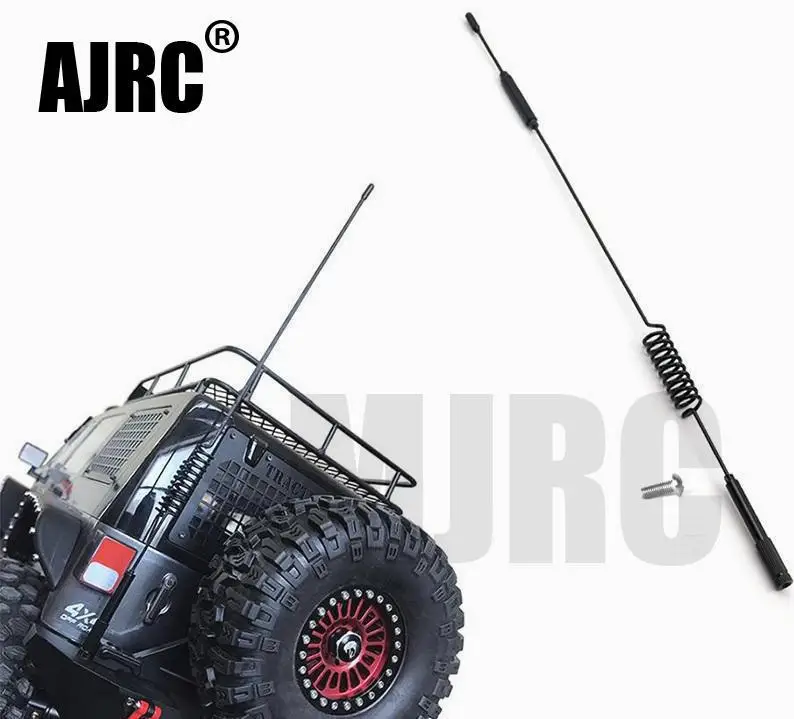 

1PCS 190 290mm RC Car Metal Decorative Antenna for 1:10 RC Crawler Axial SCX10 90046 Traxxas D90 D110 TRX-4 RC4WD TRX-6 G63
