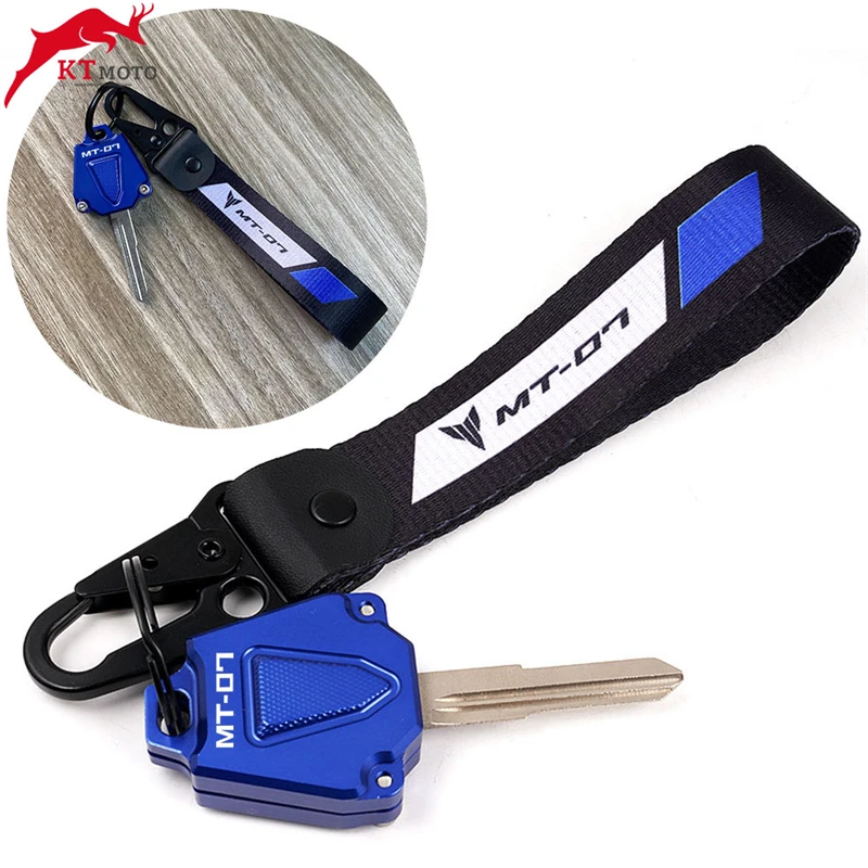 Motorcycle Cnc Key Cover Case Shell & Embroidery Badge Keyring For