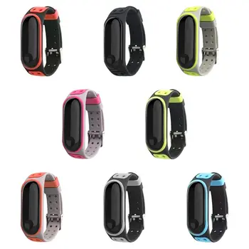 

Double Pins Buckle Sport Silicone Watch Bracelet Band Accessories Bracelet Smart for Mi Band 3 Double Pins Buckle