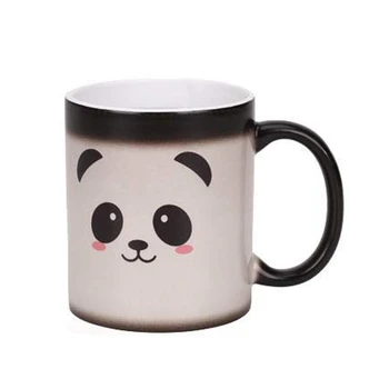 

Interesting Color Change Mug Panda Cup Ceramic Thermal ic Gradient Coffee Cup