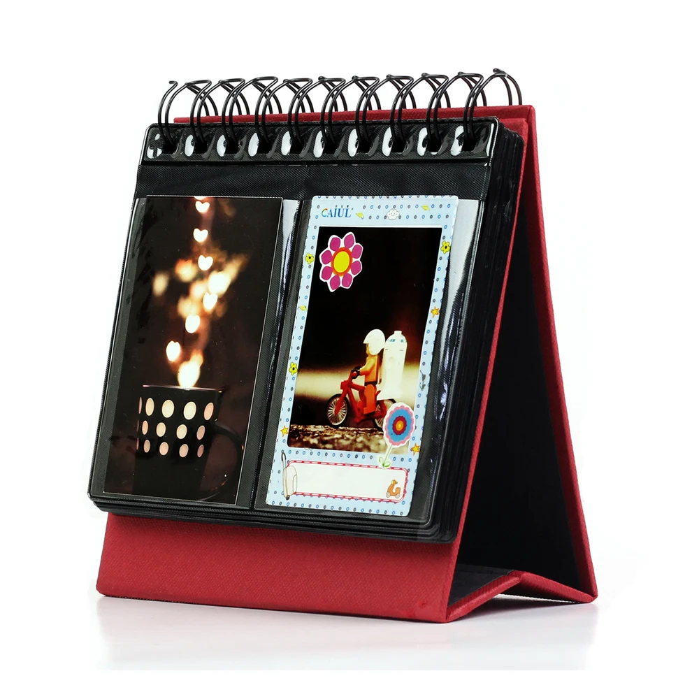 Красный 3 дюйм (ов) Фотоальбом Прю Цвет настольного календаря Фотоаппарат
