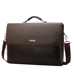 Мужская сумка, мужская сумка через плечо, деловая Повседневная сумка-портфель, сумка для компьютера, кожаная сумка