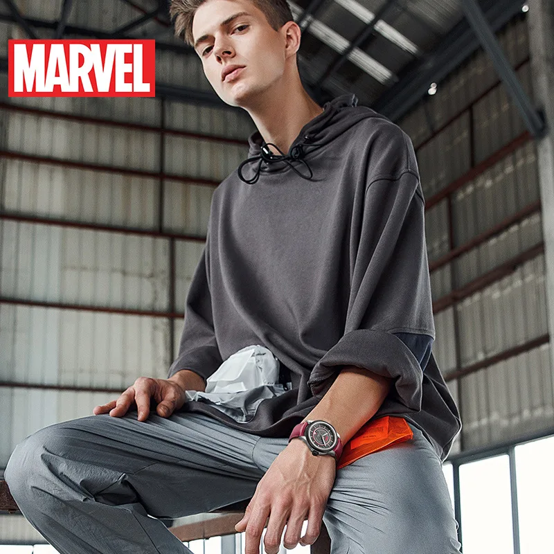 Disney Marvel кварцевые наручные часы Человек-муравей наручные часы Avenger Union персонализированные водонепроницаемые трендовые мужские наручные часы 5 бар Hardlex