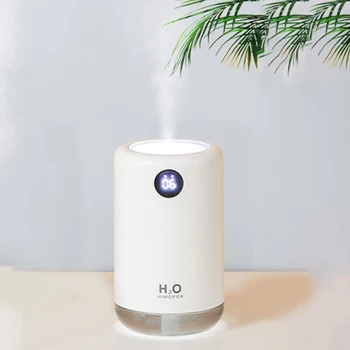 

Air Humidifier with LED Lights 500Ml Large Capacity Portbale Humidifier for Bedroom Office Travel